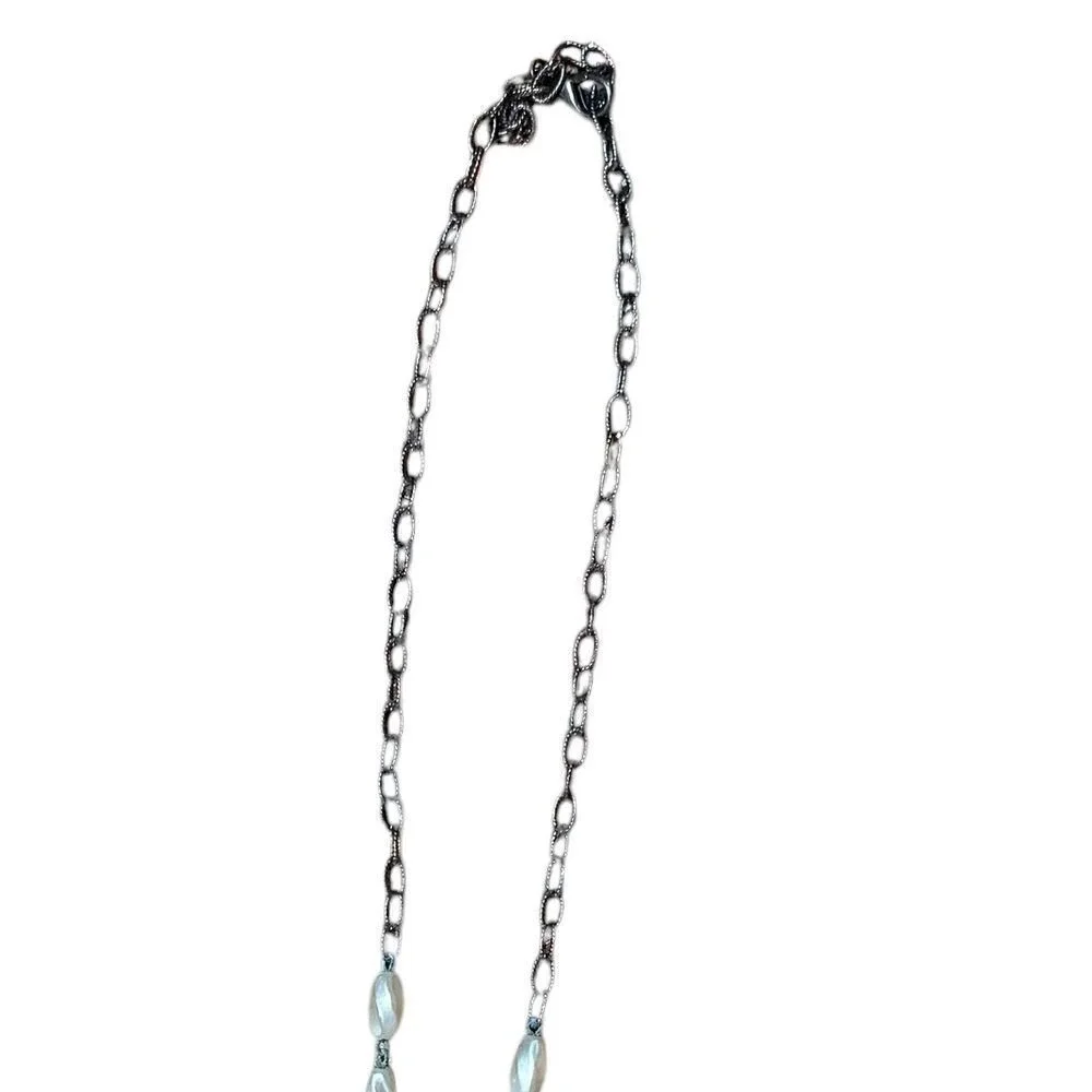 Vintage‎ Handmade Artisan Lock Necklace Rhinestone Key Charm Pendant
